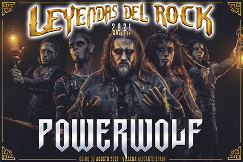 Powerwolf Cabeza De Cartel De Leyendas Del Rock Leyendas Del