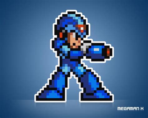 Big Pixel Megaman X By Artemanati On Deviantart