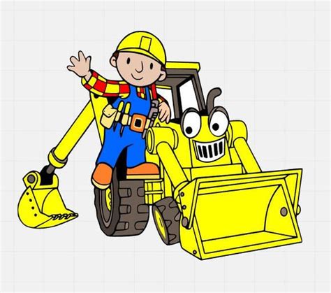 Bob The Builder With Scoop Svg Cutting File Svg Cut File