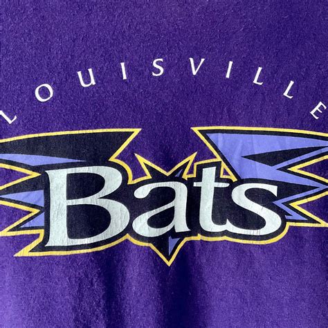 Vintage Retro Purple Louisville Bats Minor League Baseball Etsy Uk