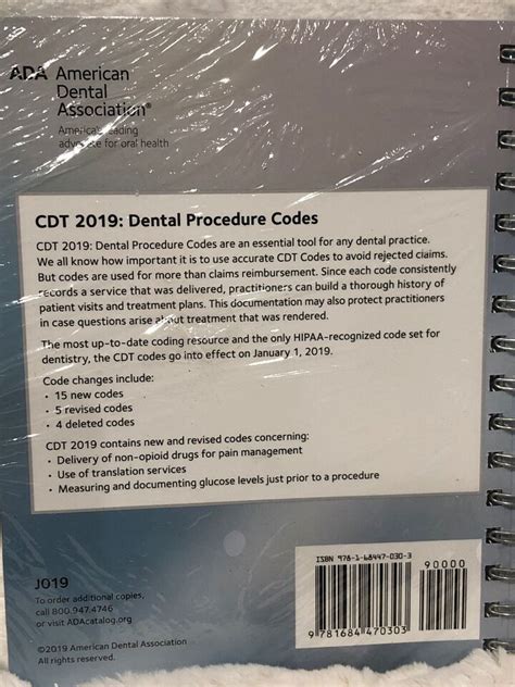 Cdt Dental Procedure Codes Practical Guide Series Sealed Spiral