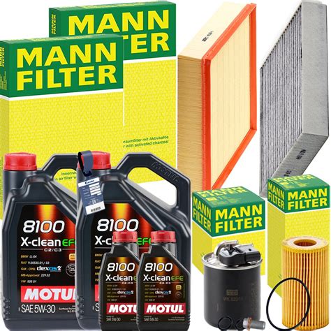 Mann Inspektionspaket Motul Efe W Motor L Passend F R Mercedes B