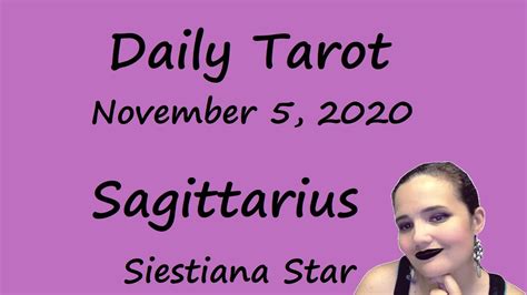 Sagittarius Daily Tarot Card Reading For November Youtube