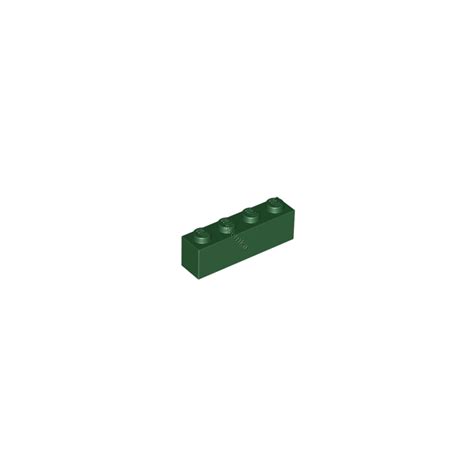 KLOCEK LEGO BRICK 1X4 DARK GREEN 3010