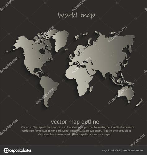 Blank World Map Outline