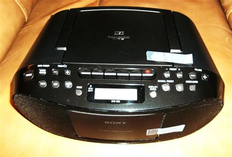 New Sony Cfd S50 Cd Boombox Cassette Amfm Radio Cd R Playback Mp3