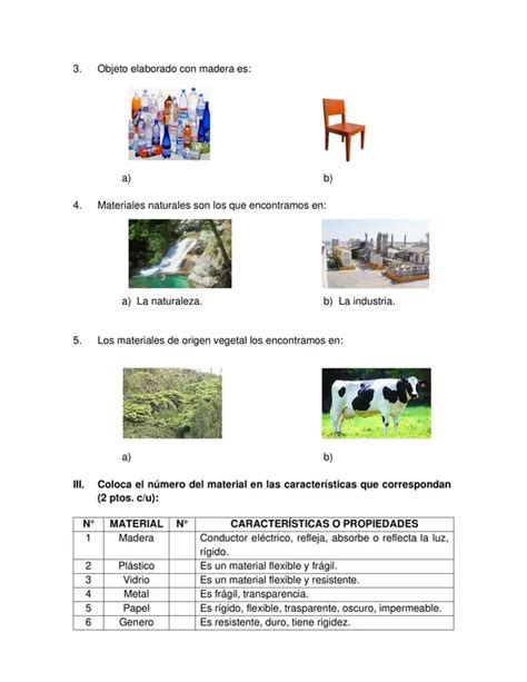 Evaluacion Ciencias Naturales Primero Basico Unidad 3 Con Pauta Profe Social