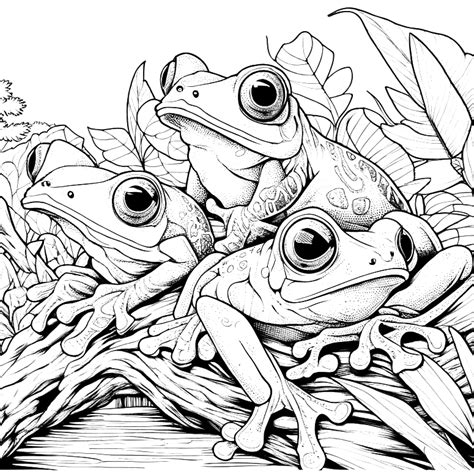 Red Eyed Tree Frog Coloring Pages Coloring Pages Gem