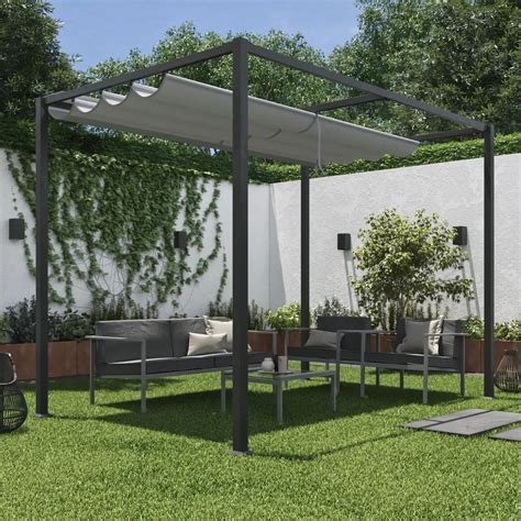 Pergola Acciaio Horali Grigio Antracite L Cm X P Cm H M