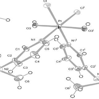 ORTEP View Of 1 Thermal Ellipsoids Are Drawn At The 50 Probability