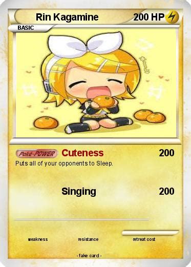 Pokémon Rin Kagamine 28 28 Cuteness My Pokemon Card