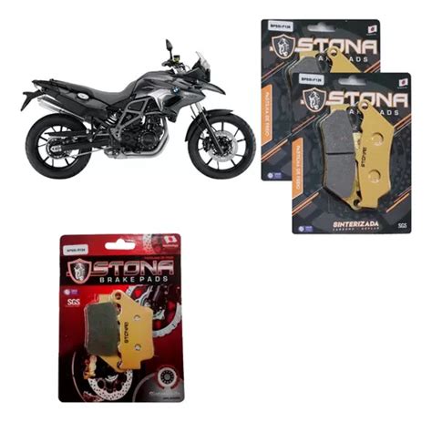 Kit Pastilhas De Freio D T Stona Sinterizadas Bmw F 700 Gs