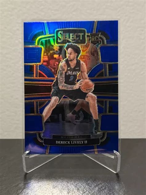 2023 24 PANINI SELECT Dereck Lively Ii Rc Rookie Blu Prizm Dallas