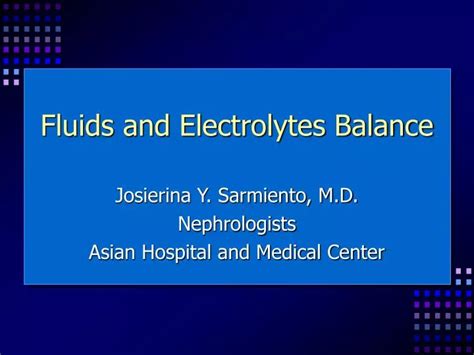 Ppt Fluids And Electrolytes Balance Powerpoint Presentation Free Download Id 6073332