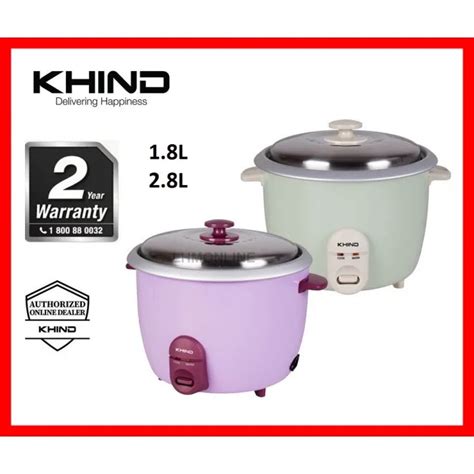 KHIND RICE COOKER 0 6L 1 0L 1 8L 2 8L RC806N RC810N RC818N RC828N