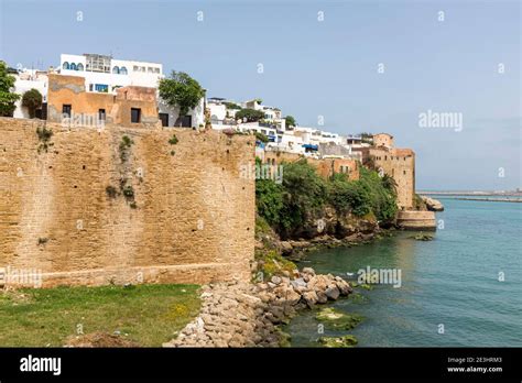 Outer Wall Of The Kasbah Of The Udayas Kasbah Des Oudaias Rabat