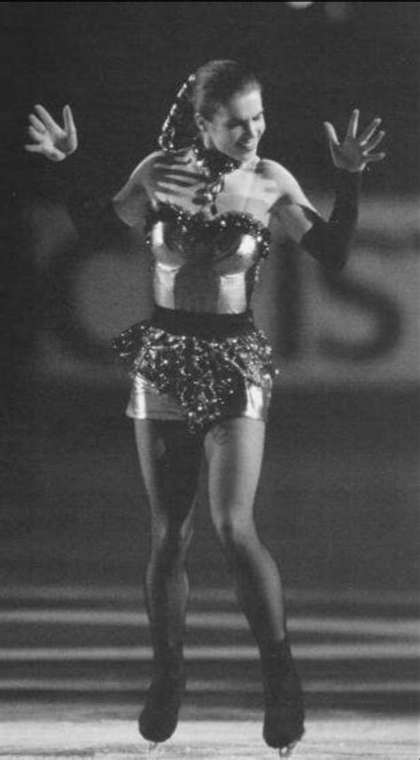 Katarina Witt performing during the Trophée Lalique in Paris France