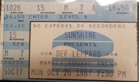 The Concert History of Market Square Arena Indianapolis, Indiana ...