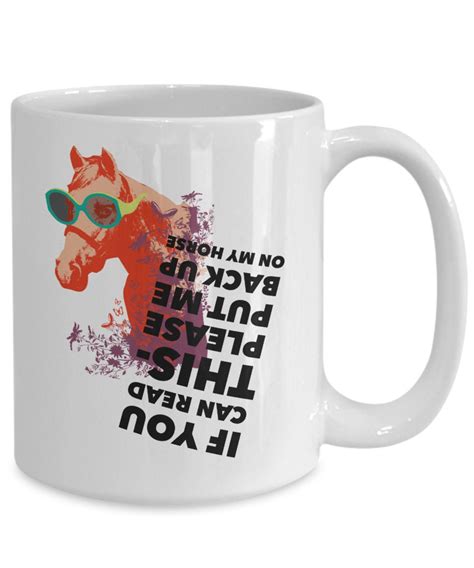 Horse Lover Mug Novelty Horse Mug Funny Mug For Horse Etsy