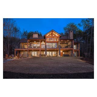 Casa Lago Custom Home Rustic Exterior By Alair Homes Clemson Houzz