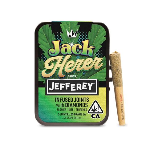 Jack Herer Jefferey Infused Joint 65g 5 Pack West Coast Cure