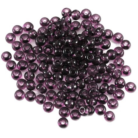 Preciosa Czech Seed Bead Transparent Amethyst Grams Seed