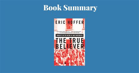 True Believer Book Summary, Review, Notes – GrowthHabit