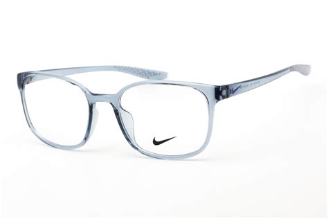 Nike NIKE 7026 412 Unisex Thunder Blue Square Frame Eyeglasses ...