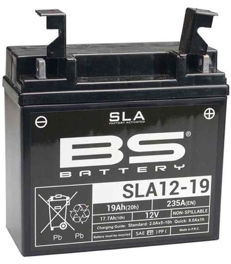 Batería de moto BS SLA 12 19 BCP18 12