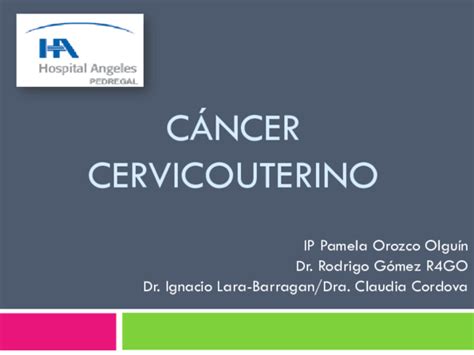 Ppt Cancer Cervicouterino