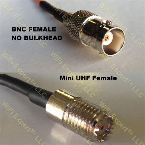 Rg Bnc Female To Mini Uhf Female Coaxial Rf Pigtail Cable Rf