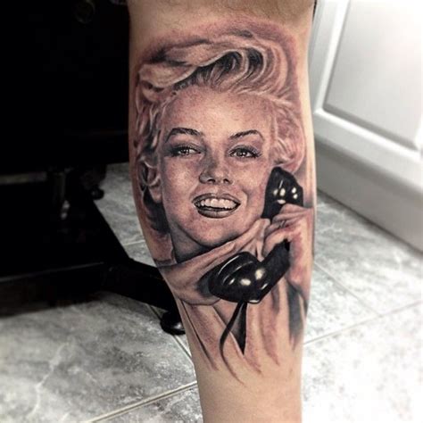 Marilyn Portrait By Kris Busching Long Island NY Portrait Tattoo