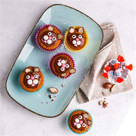 Osterhasen Muffins Mit Kinder Schoko Bons Rezept Kaufland