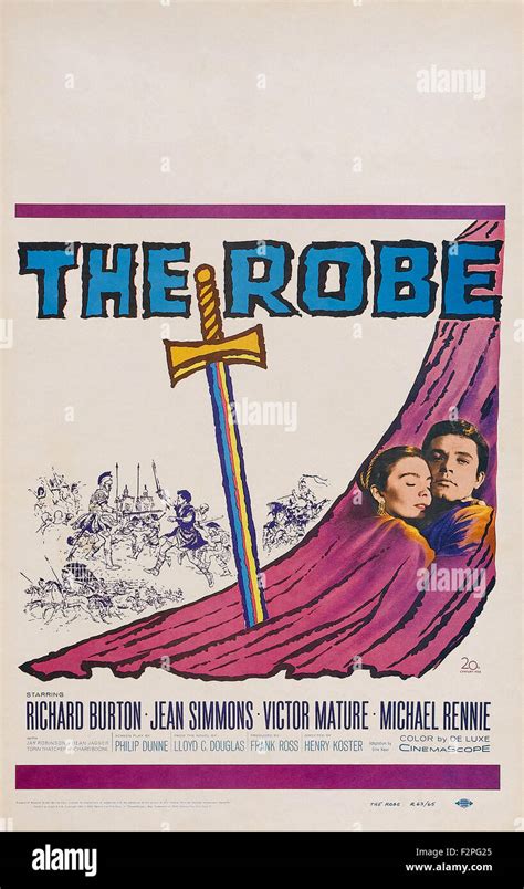 Robe, The - Movie Poster Stock Photo - Alamy