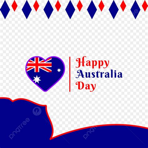 Happy Australia Day Vector Hd PNG Images, Australia Day Stickers Flags ...