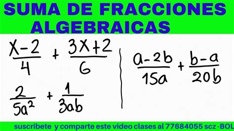 Suma De Fracciones Algebraicas AdiciÓnejercicio 126 Álgebra Baldor