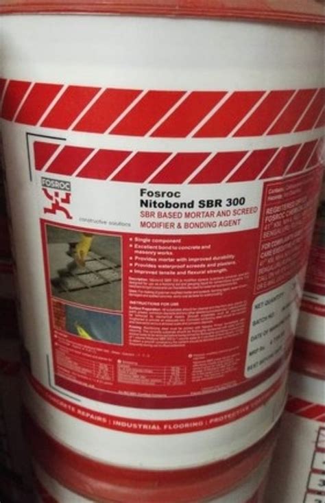 Fosroc Nitobond Sbr Latex Waterproofing Chemicals Ltr Can Packaging