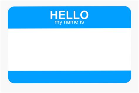 Clip Art Hello My Name Is Tags - Hello My Name is a free transparent ...