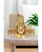 Buy Mangalam Handicrafts Boutique Gold Toned Lord Balaji Face Idol