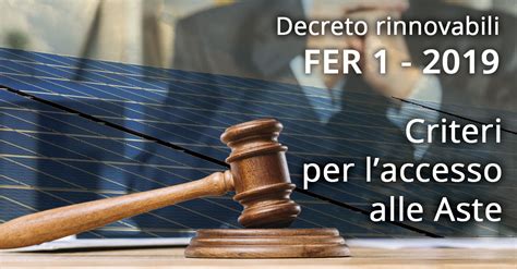 Decreto Fer Aste Criteri Per Laccesso Alla Graduatoria