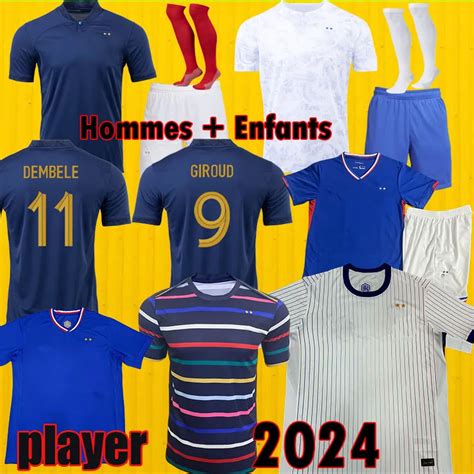 French Soccer Jerseys 2024 BENZEMA GRIEZMANN DEMBELE More Mens