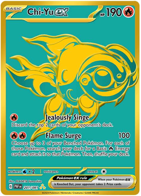 Chi Yu Ex Paldean Fates Pokemon Card