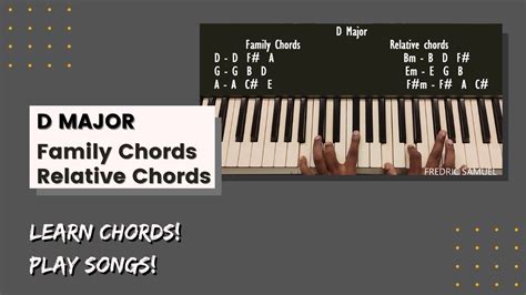 D Major Family Chords & Relative Chords | Improve your Chords playing ...