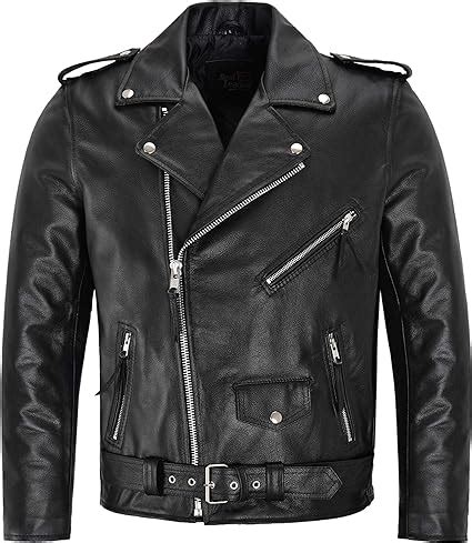 Herren Brando Bikerjacke Motorrad Echtes Rindsleder Herren Perfecto