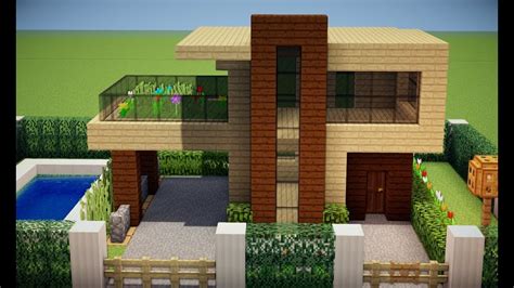 Minecraft Construindo Uma Casa Moderna Para In Cio De Sobreviv Ncia