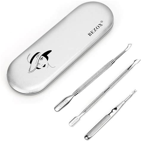 Bezox Kit Professionale Cuticle Pusher Pezzi Cucchiaio Spingi