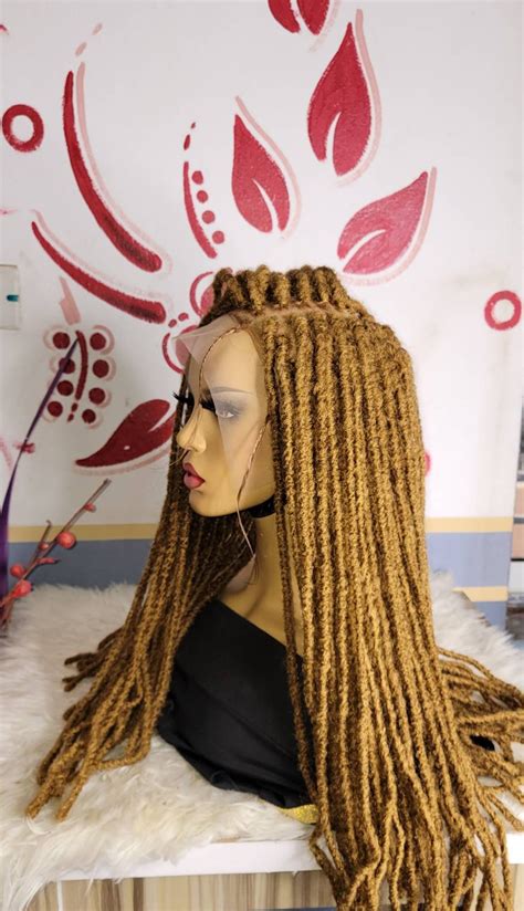 Full Lace Faux Locs Wigdreadlocks Wig Full Lace Wig Goddess Locs Soft Dreads Crochet Faux Locs