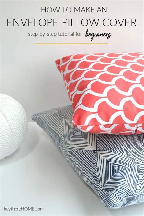 How To Make An Envelope Pillow Case Diy Pillow Covers Beginner