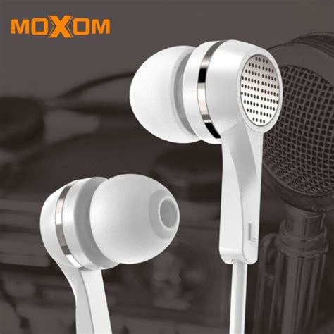 MOXOM Headphone Super Brass Earphone Black Grey MX EP09 Lazada