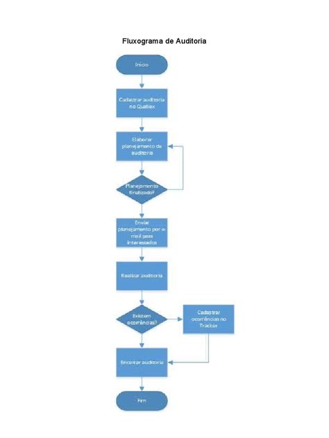 Fluxograma De Auditoria Pdf